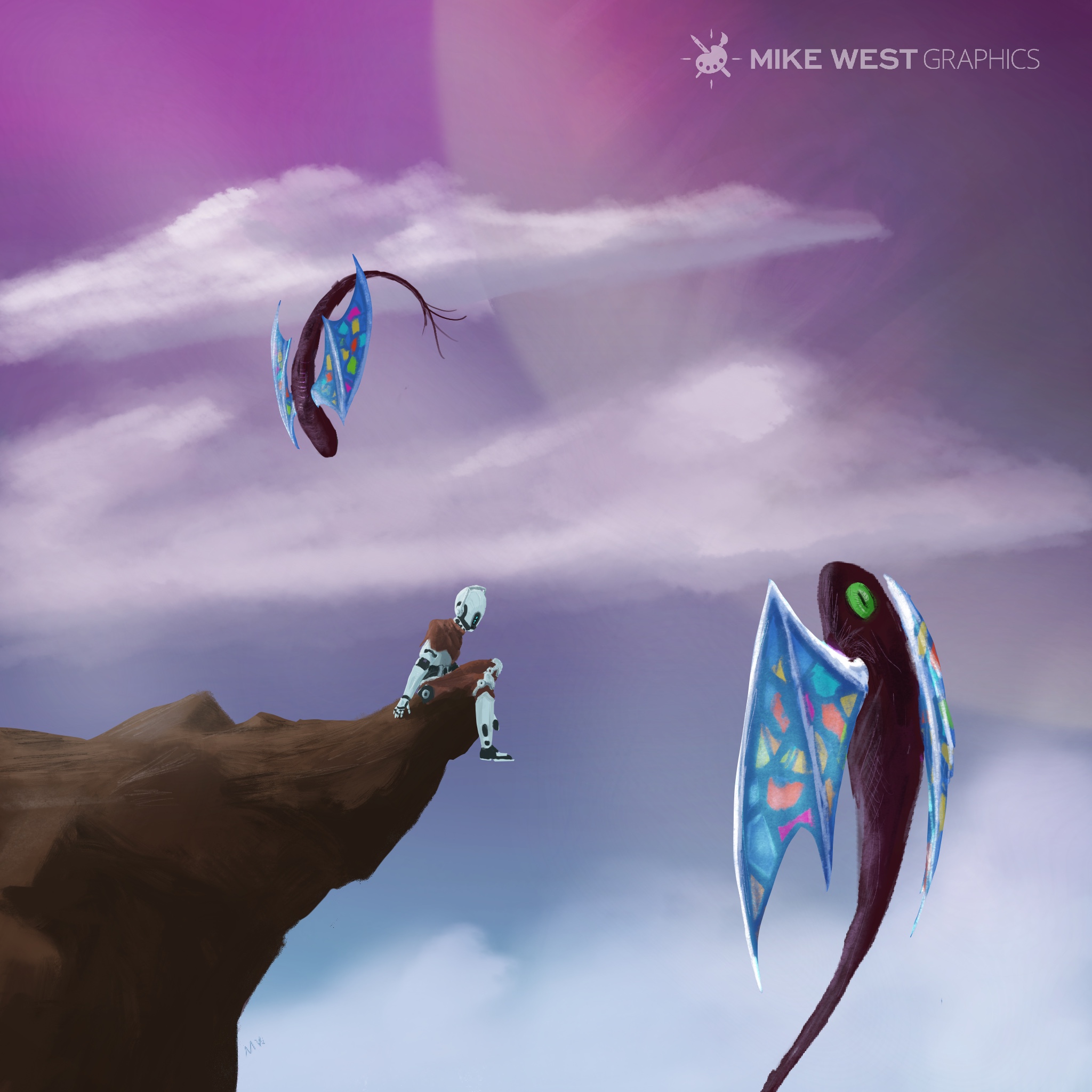 Lonely Robot Hero Concept Art